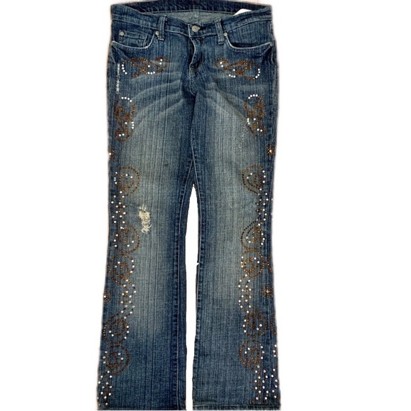 7 For All Mankind Distressed
Embellished Bootcut size 27 - Picture 13 of 14